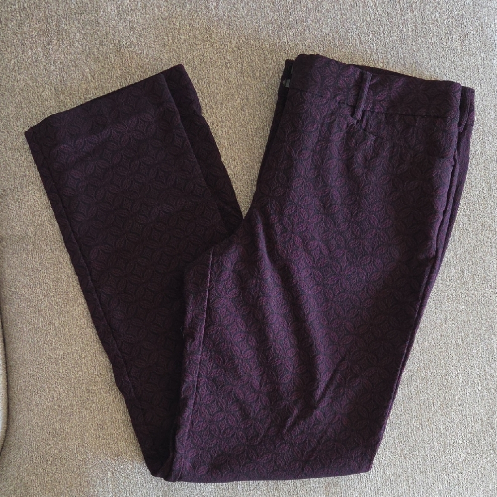 Mario Serrani Purple Patterned Pants